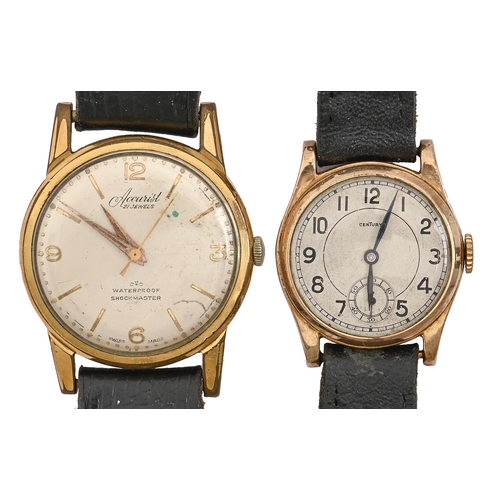 A Century 9ct gold wristwatch,