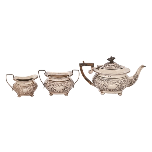 A Victorian silver bachelor's tea