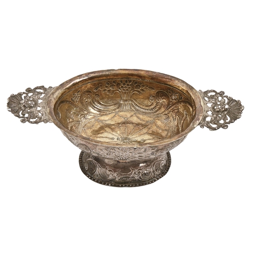 A Dutch silver brandy bowl, early