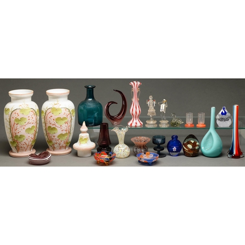 A quantity of decorative glassware,