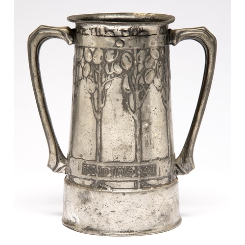 Liberty & Co. A two handled pewter