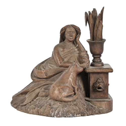 A Black Forest type limewood carving
