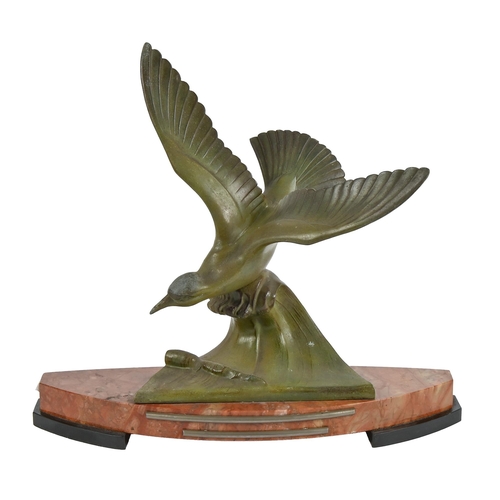 An Art Deco bronzed spelter sculpture