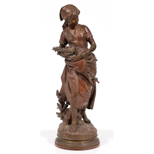 A French bronze statuette of a