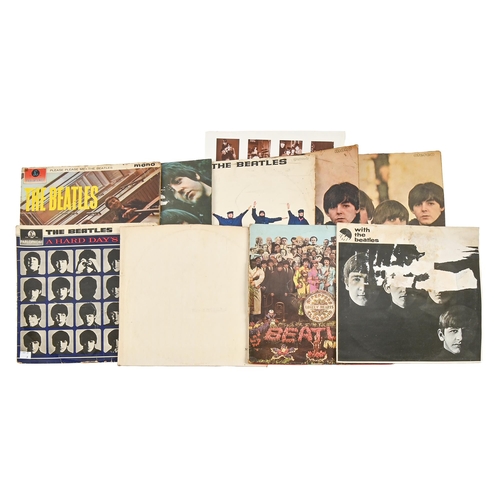 Vintage vinyl LP records, The Beatles,