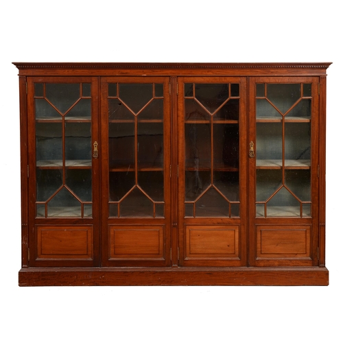 An Edwardian mahogany bookcase,