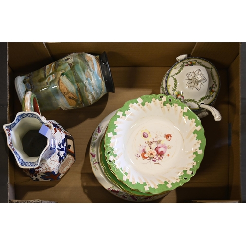 Miscellaneous 19th c and later ceramics,
