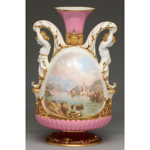 A Brown-Westhead, Moore & Co vase, c1870,