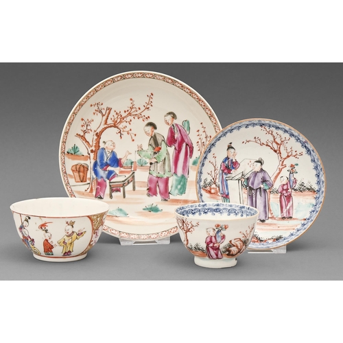 A Chinese export porcelain tea bowl