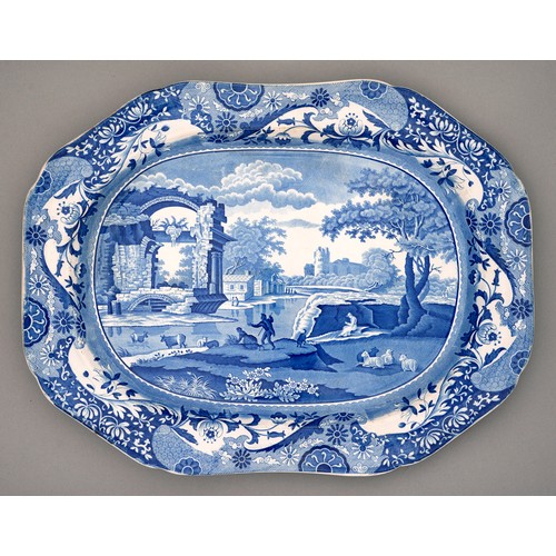 A Mare blue printed earthenware