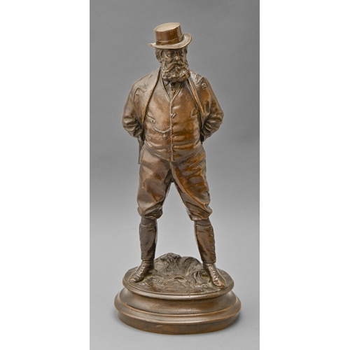 A bronze sculpture of Edward Prince