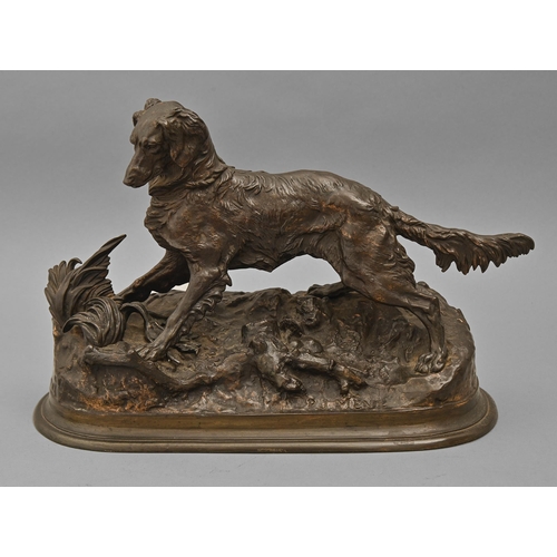 A Victorian bronze sculpture of