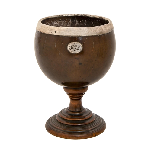 An English coconut cup, late 18th