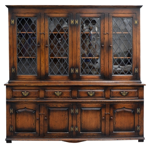 A George II style oak dresser,