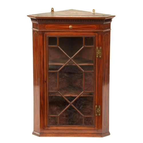 An Edwardian mahogany and line