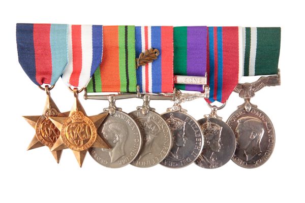 SEVEN MEDALS INCLUDING ONE WITH