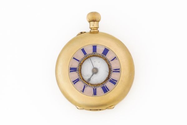 A LADY'S GOLD CASED KEYLESS WIND,