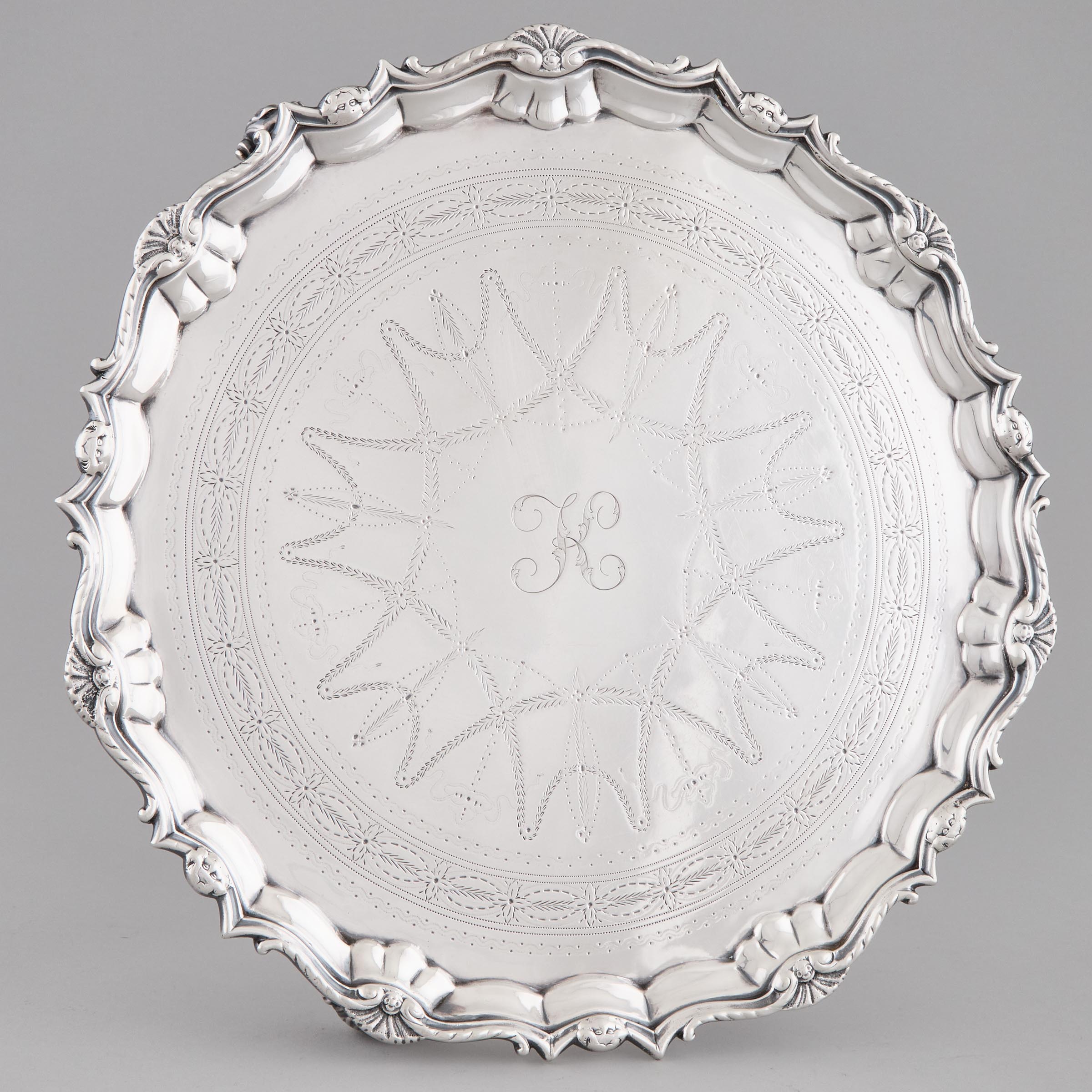 George II Silver Shaped Circular