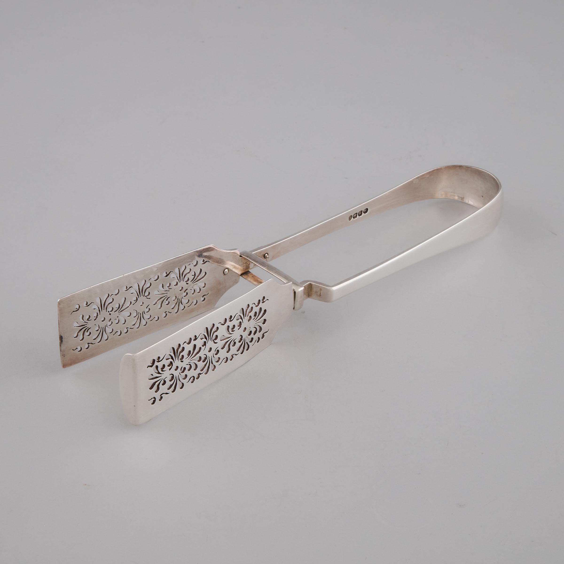 George IV Silver Asparagus Tongs,