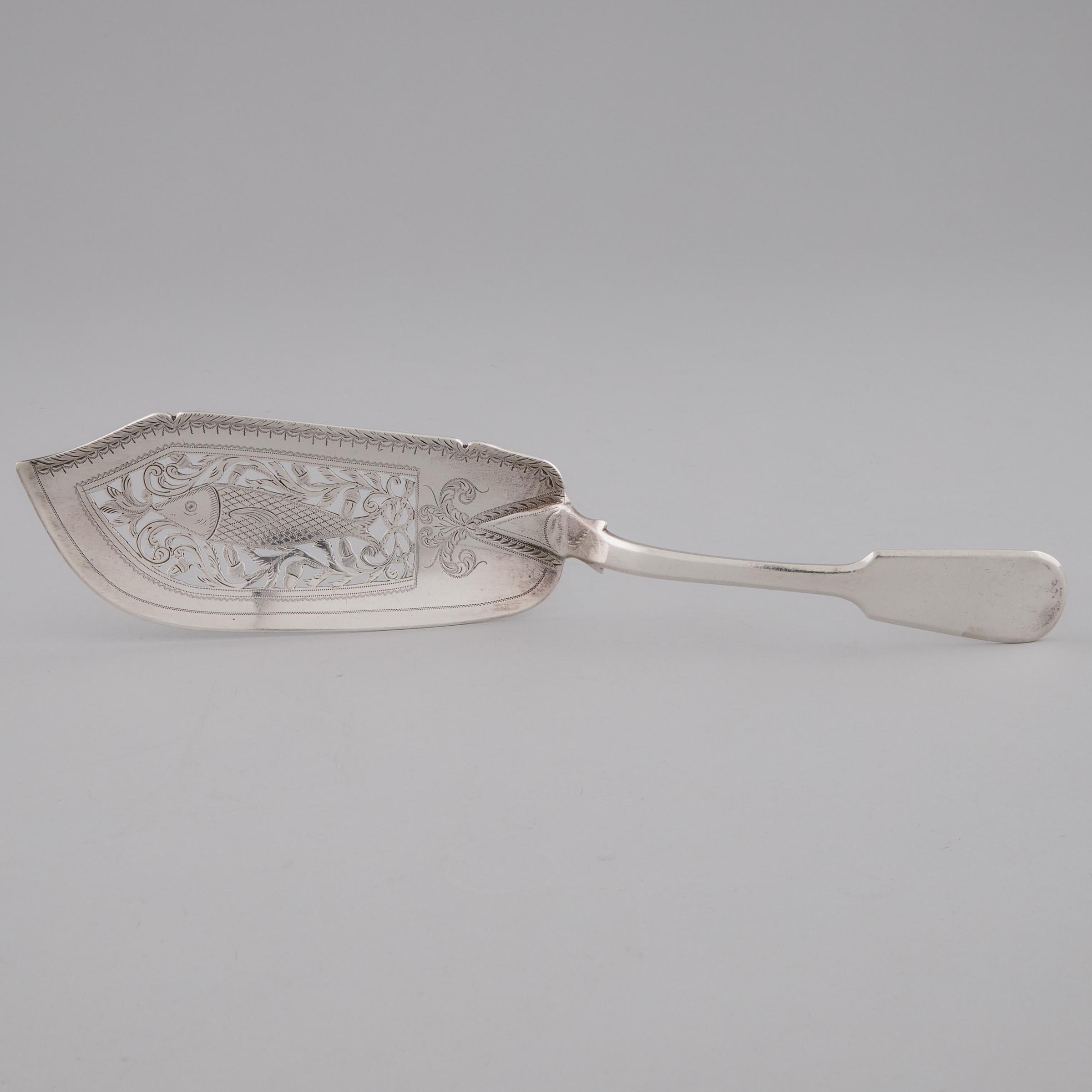 Victorian 'Fiddle' Pattern Silver