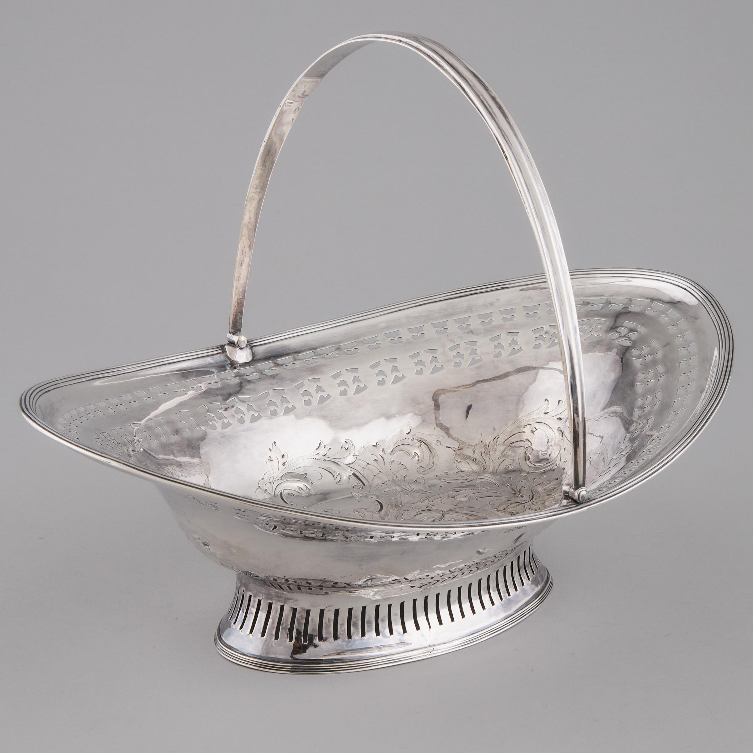 George III Silver Pierced Basket,