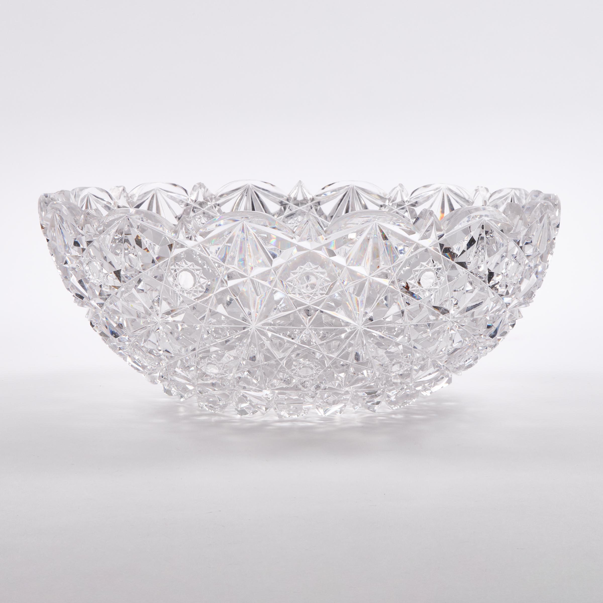 North American Cut Glass Bowl, early