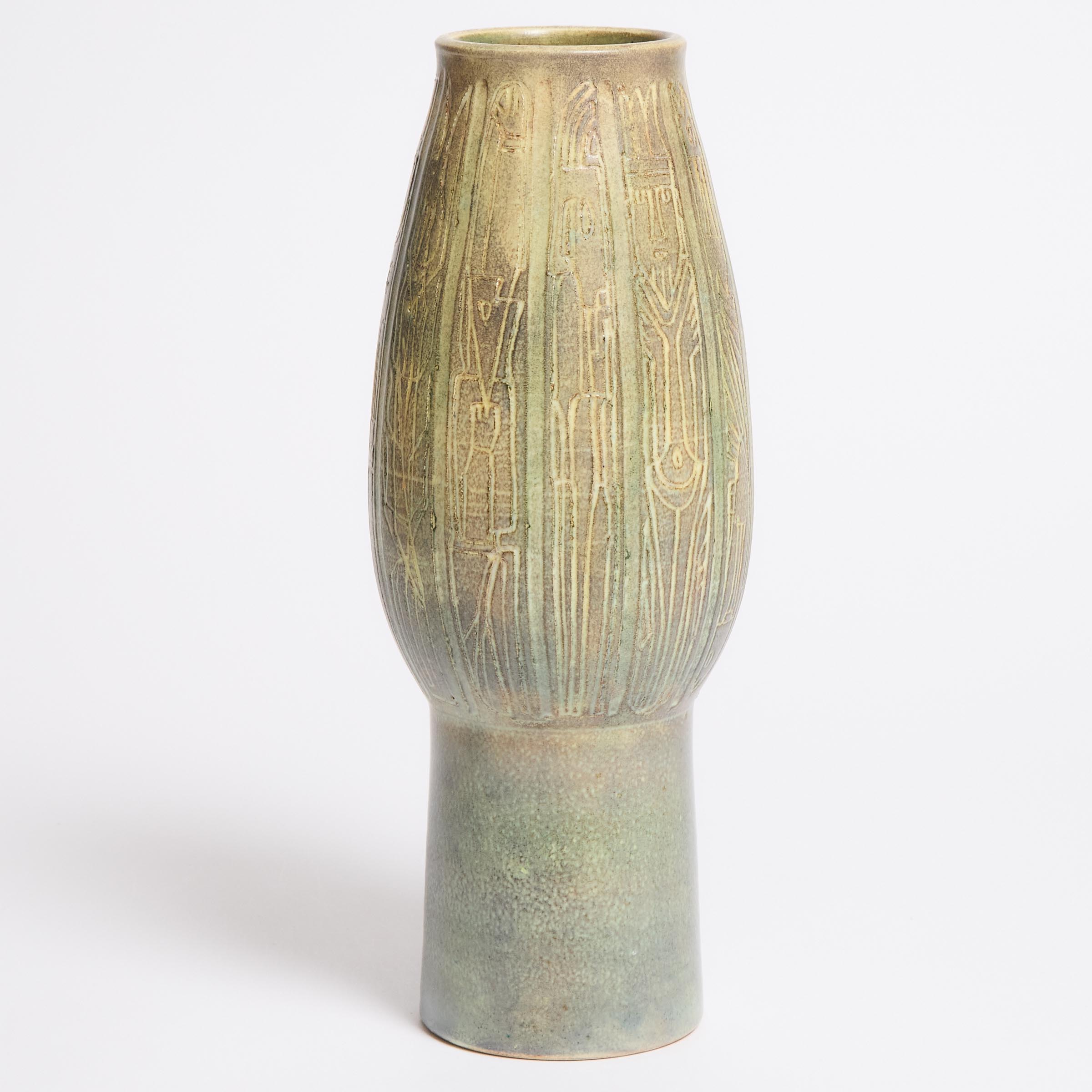 Brooklin Pottery Vase, Theo and