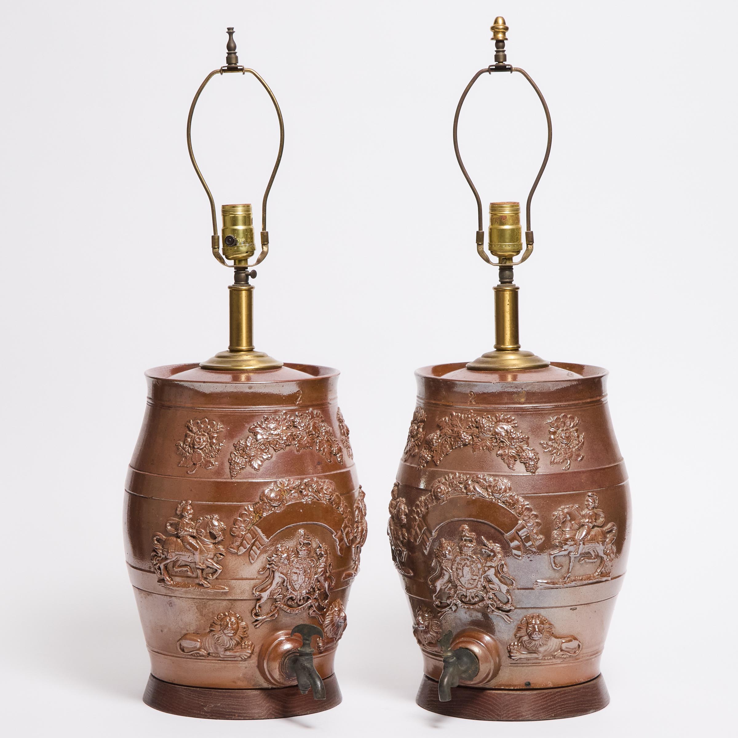 Pair of English Redware Pottery