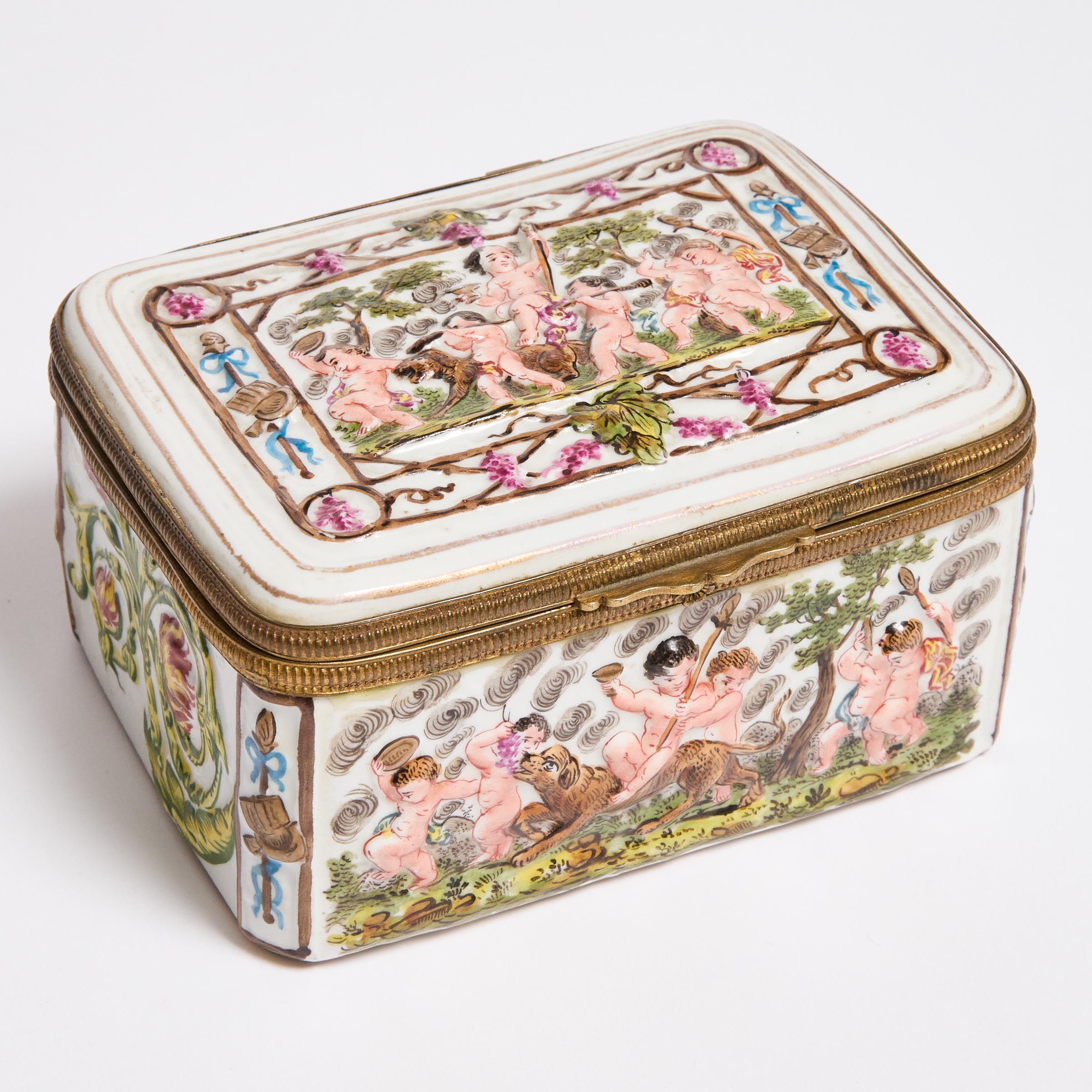 Naples Porcelain Rectangular Box,