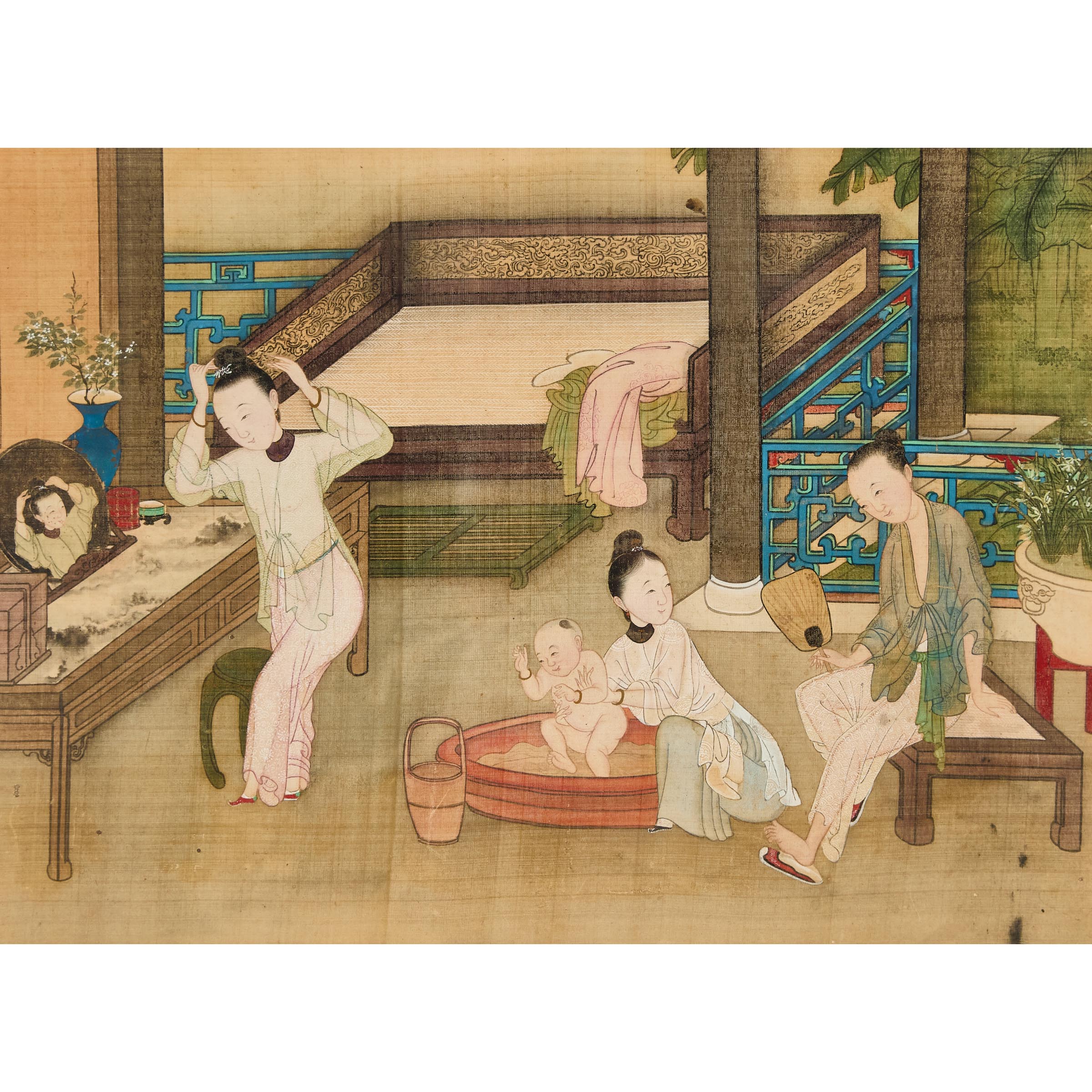 Chinese School, Toilet Scene, Qing