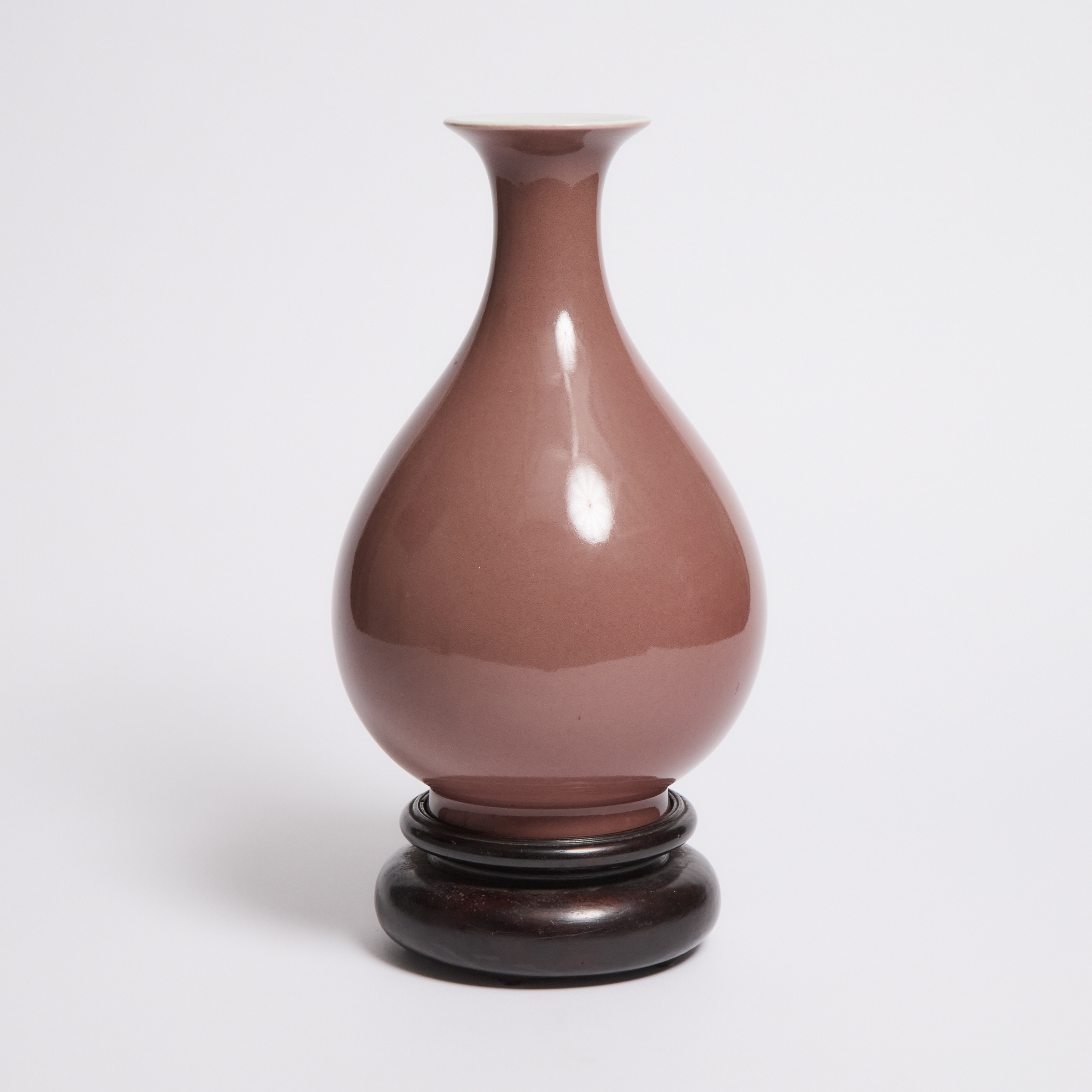 A Copper-Red Pear-Shaped Vase,