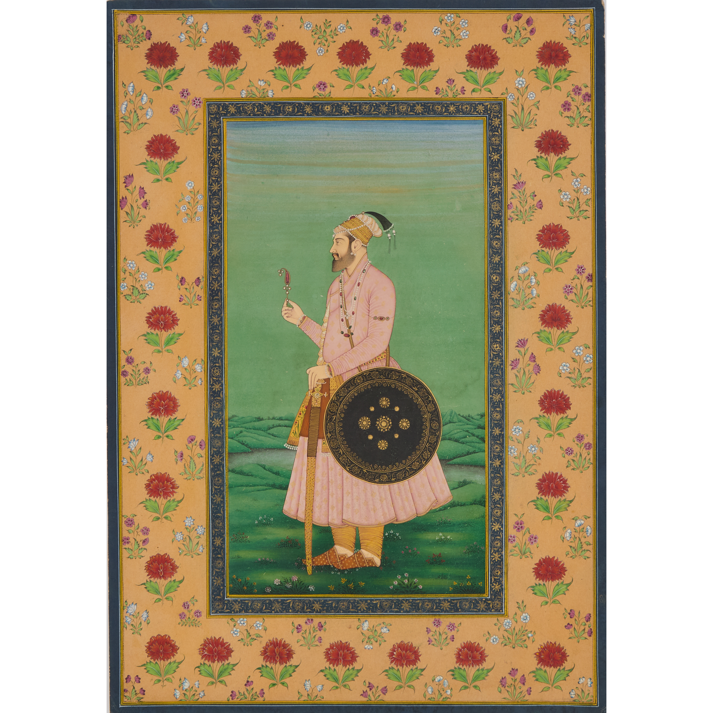 Mughal School, A Large Portrait