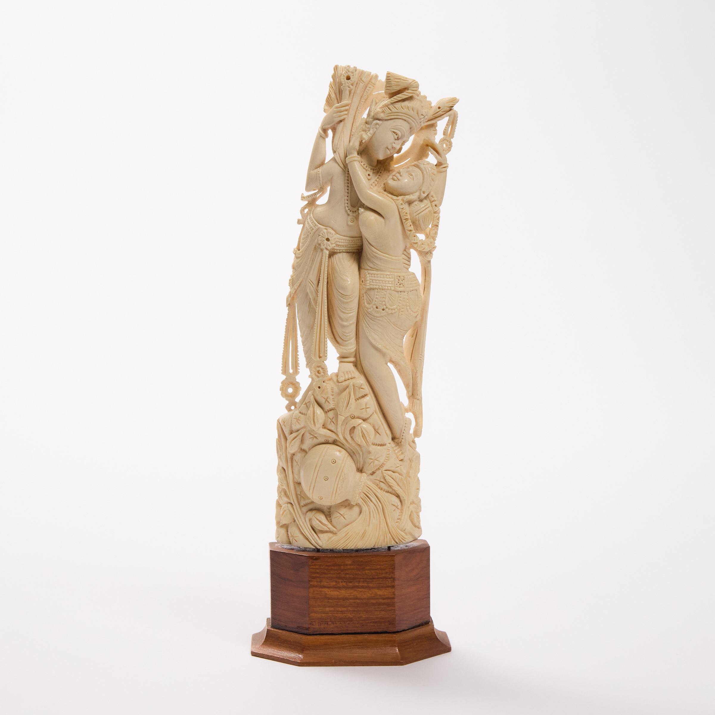 An Indian Ivory Carving of Krishna