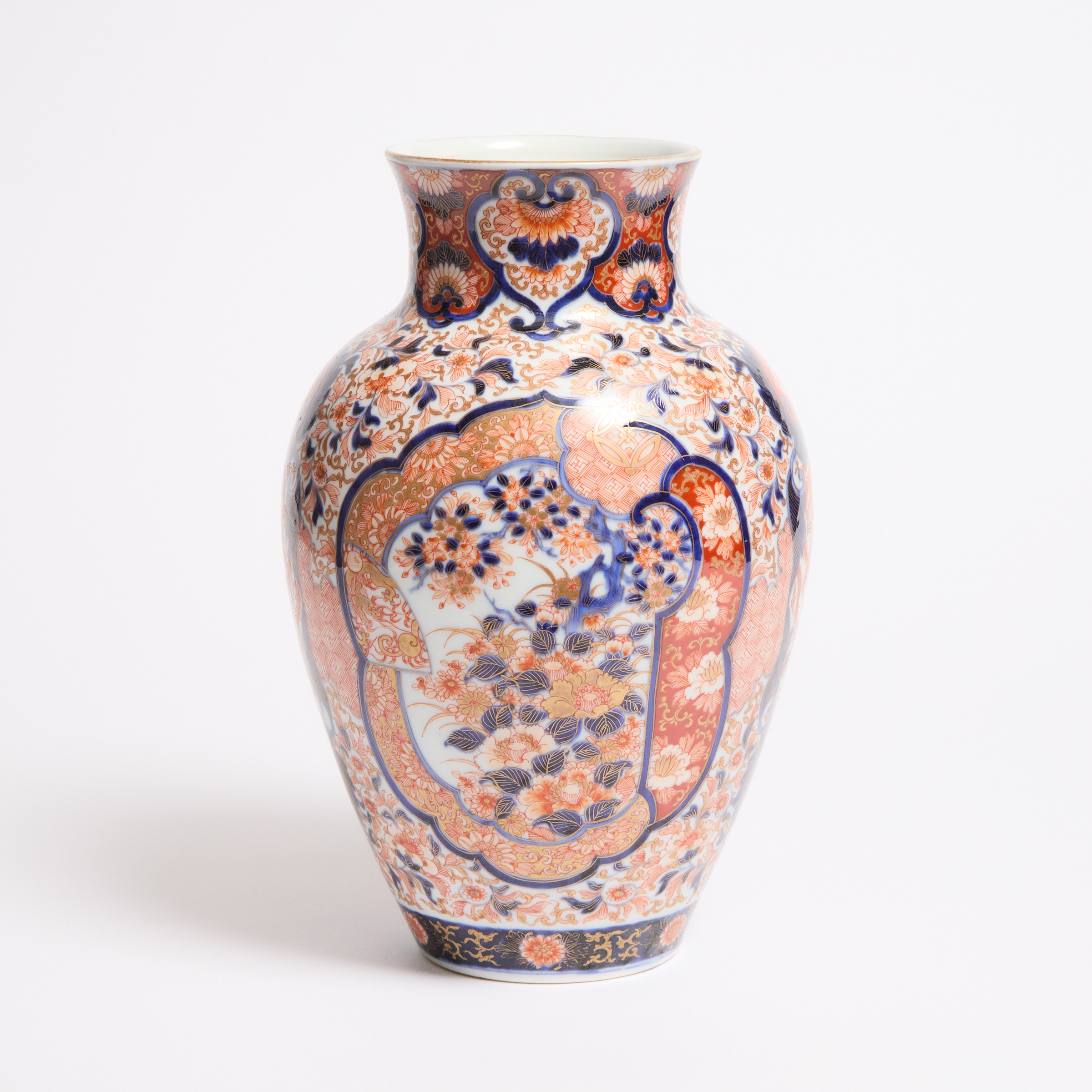 An Imari Porcelain Vase, Fukugawa Mark,