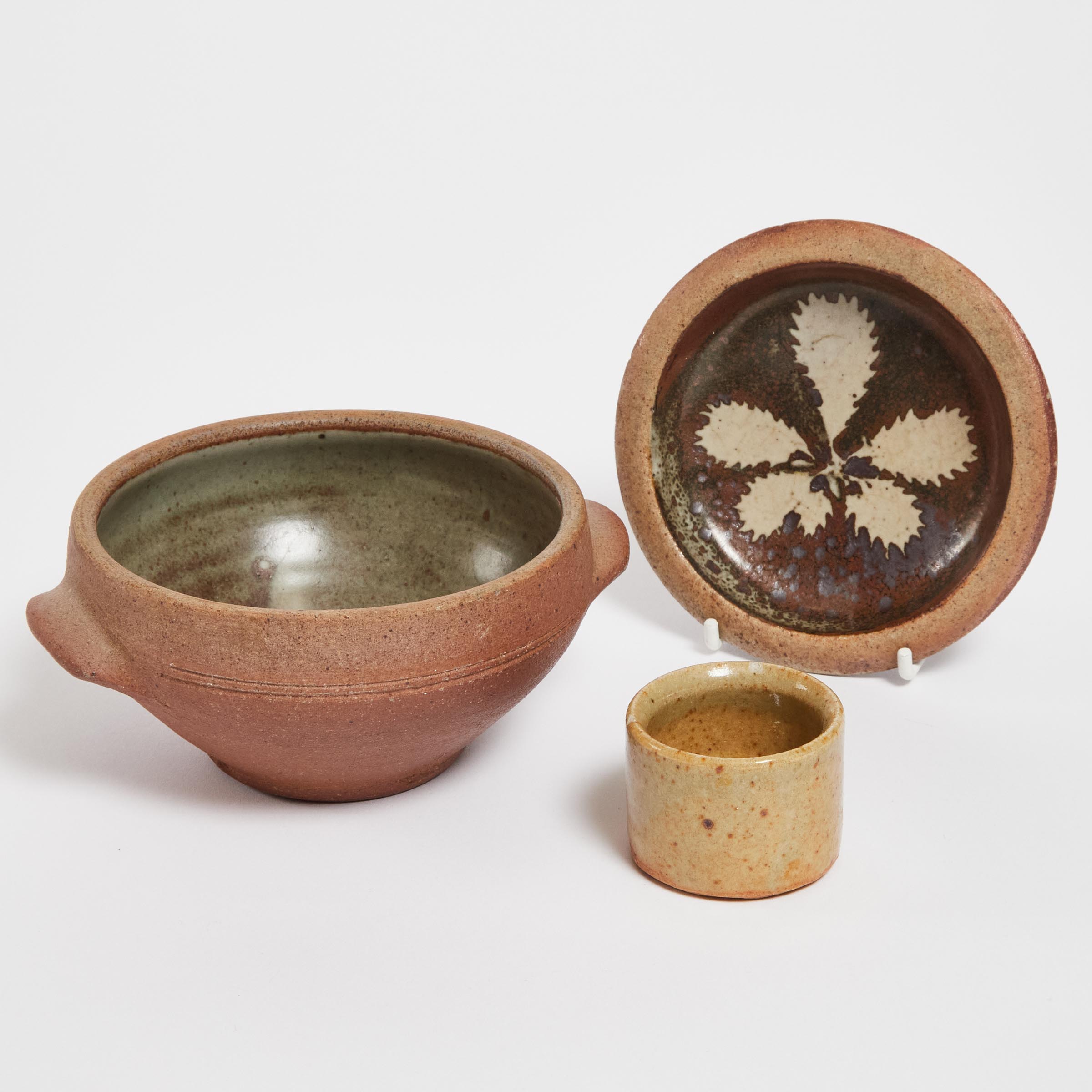 Three St. Ives Pottery Bowls, mid-20th