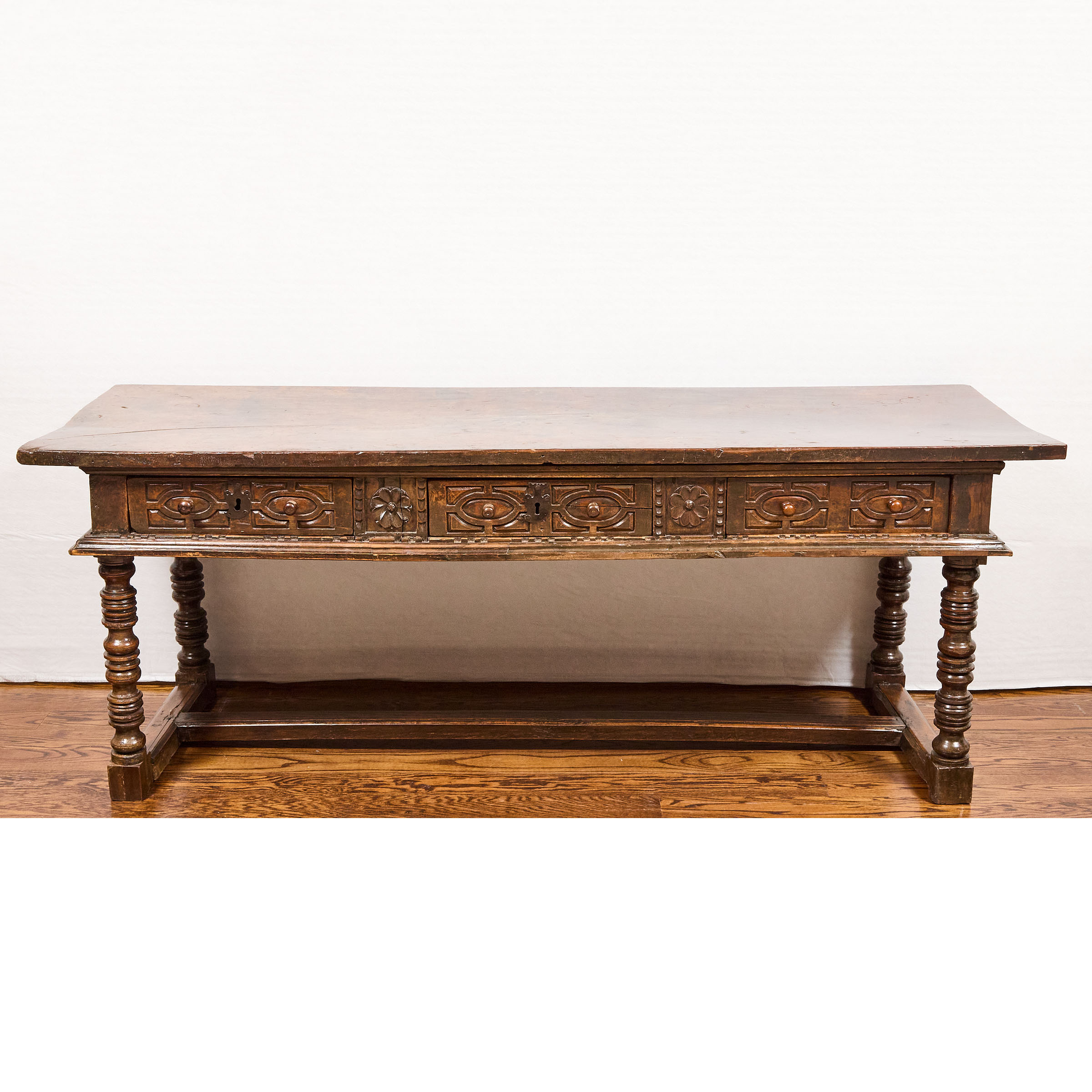 Elizabethan Walnut Refectory Table,