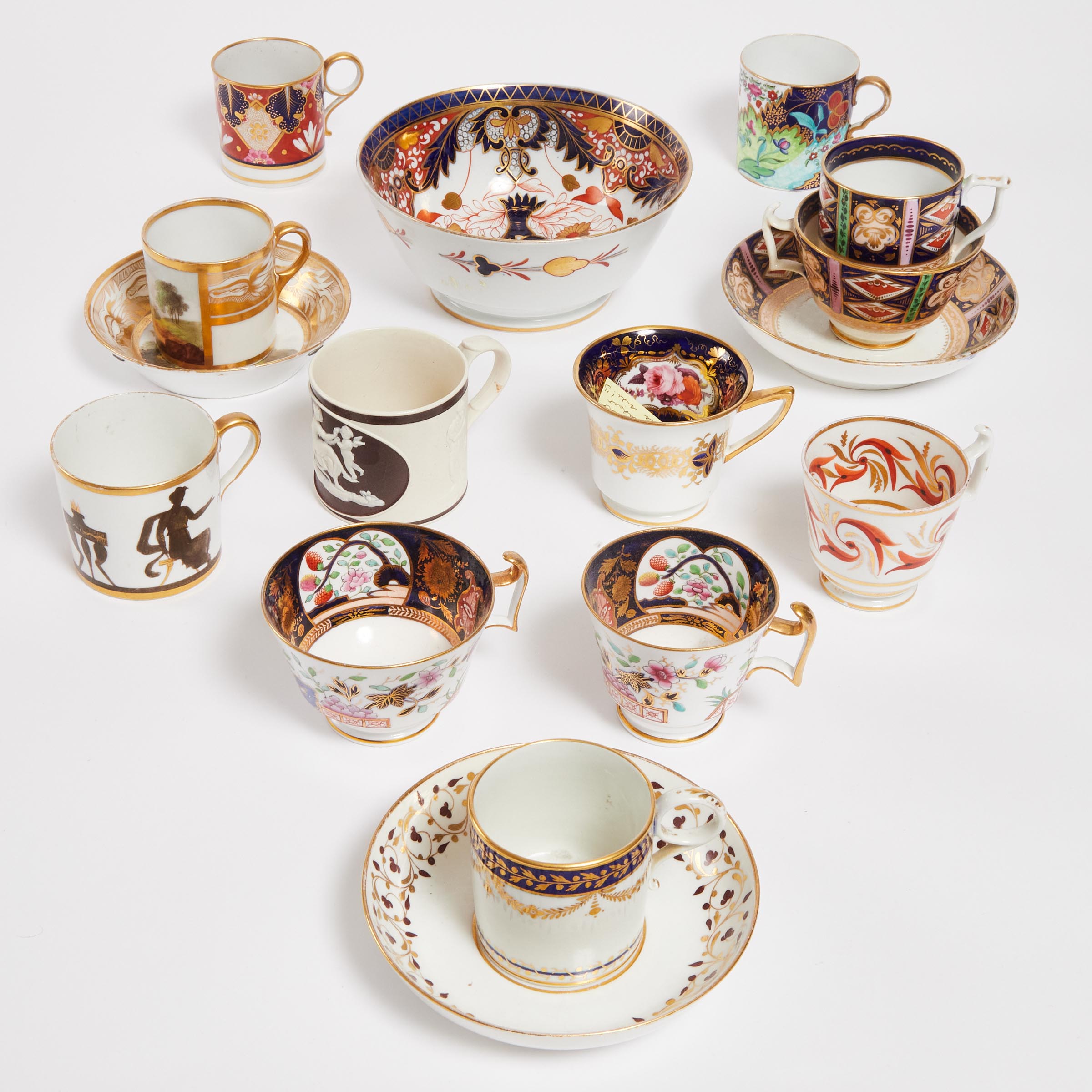 Group of English Porcelain, early