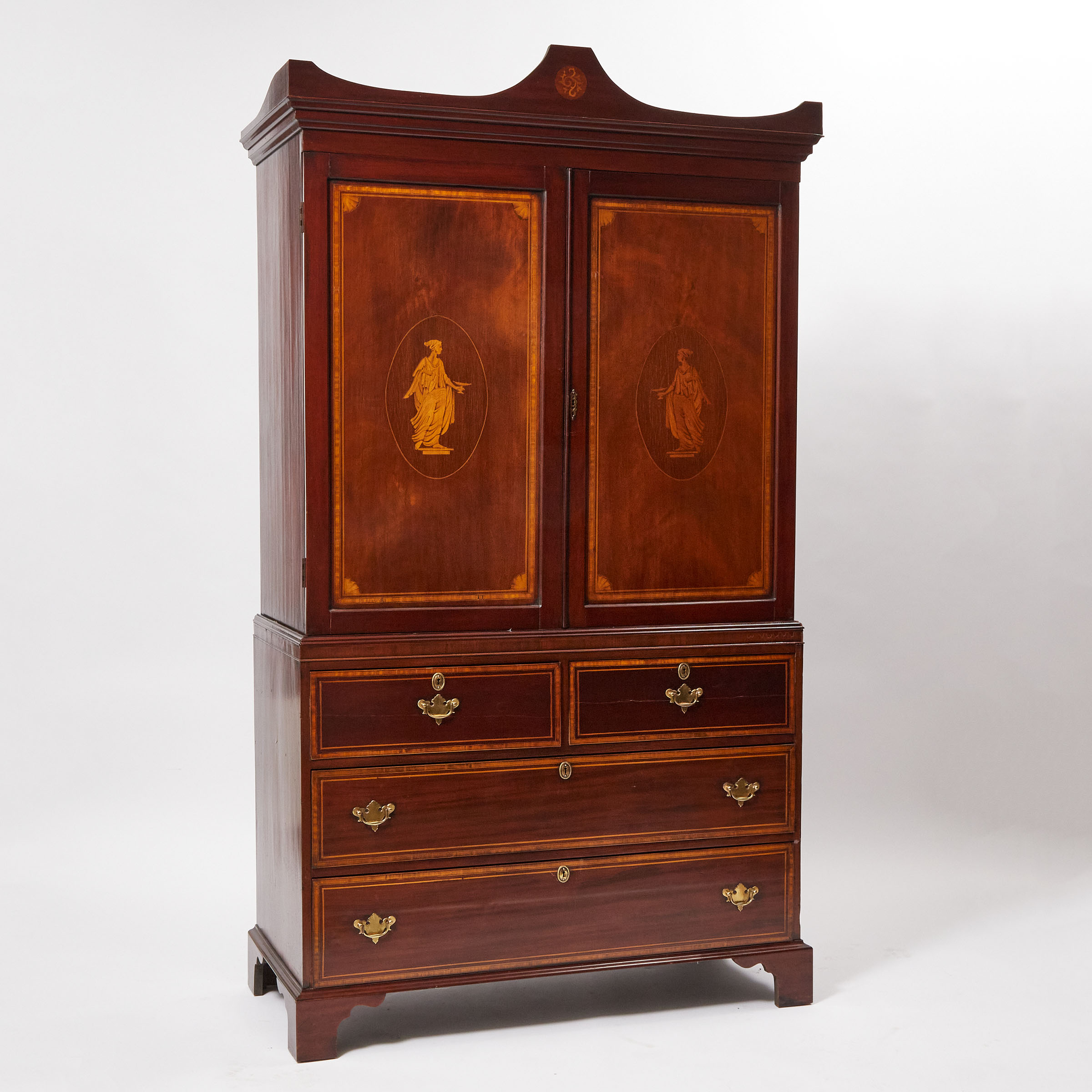 George III Satinwood Inlaid Mahogany