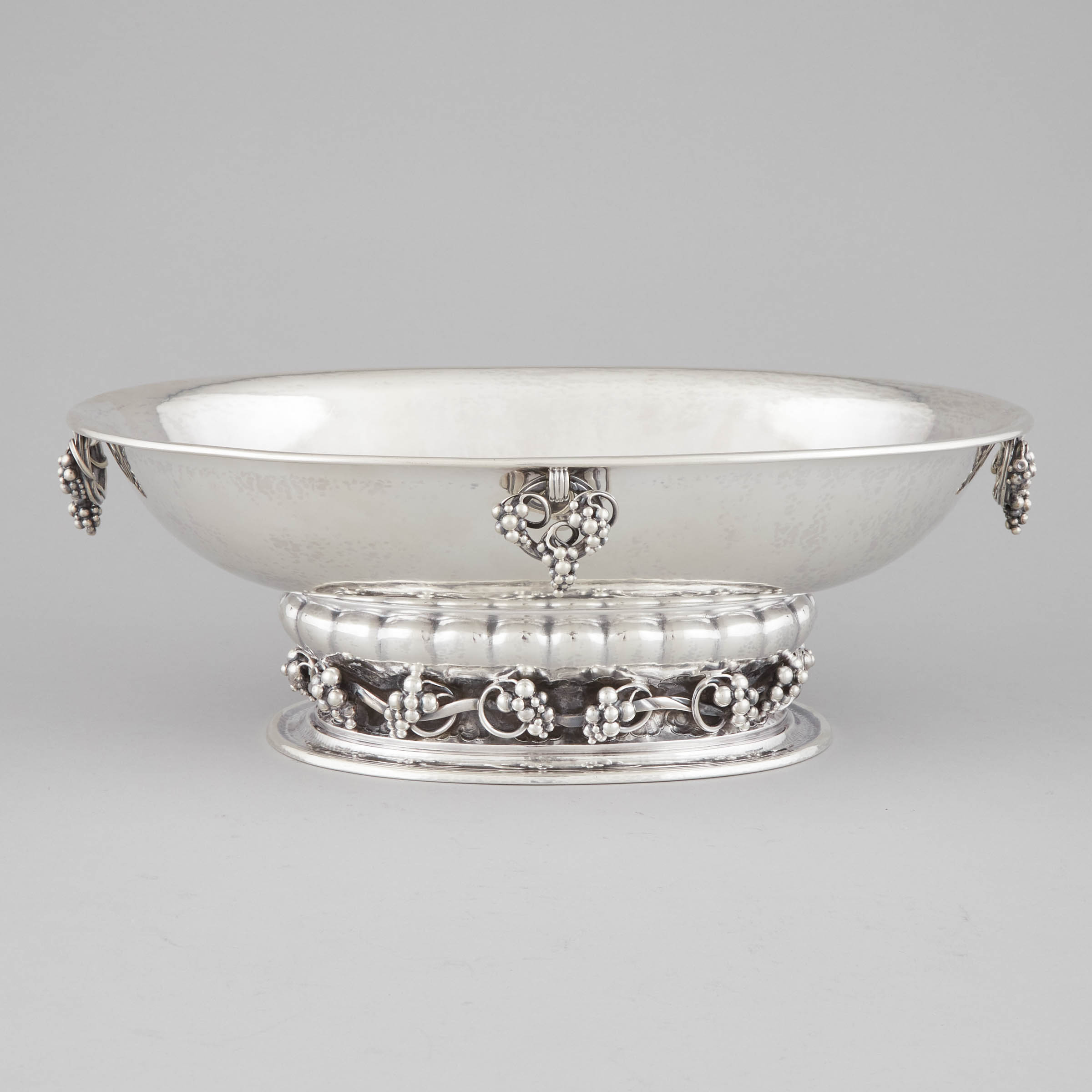 Danish Silver Oval Footed Centrepiece