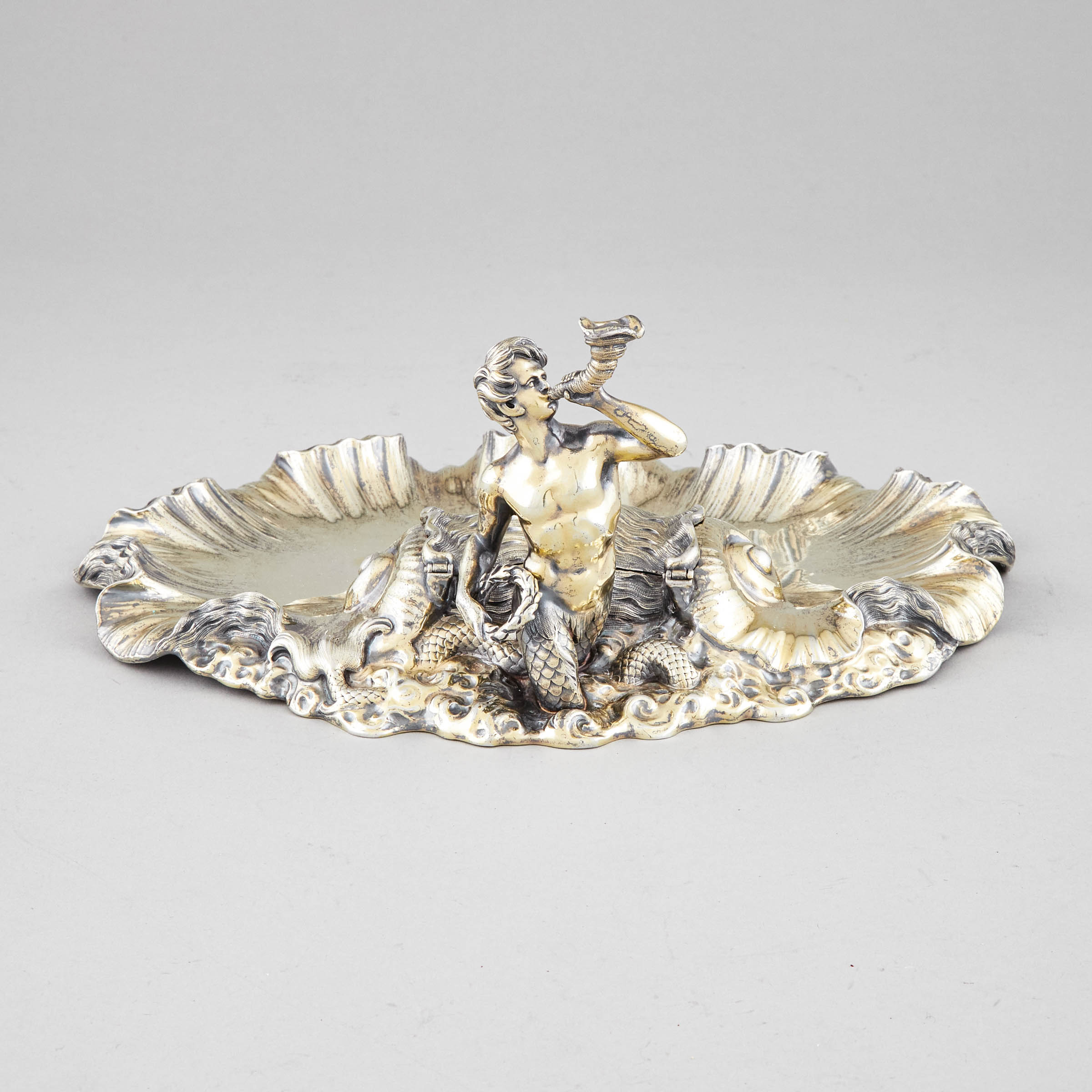 George IV Silver-Gilt Inkstand,