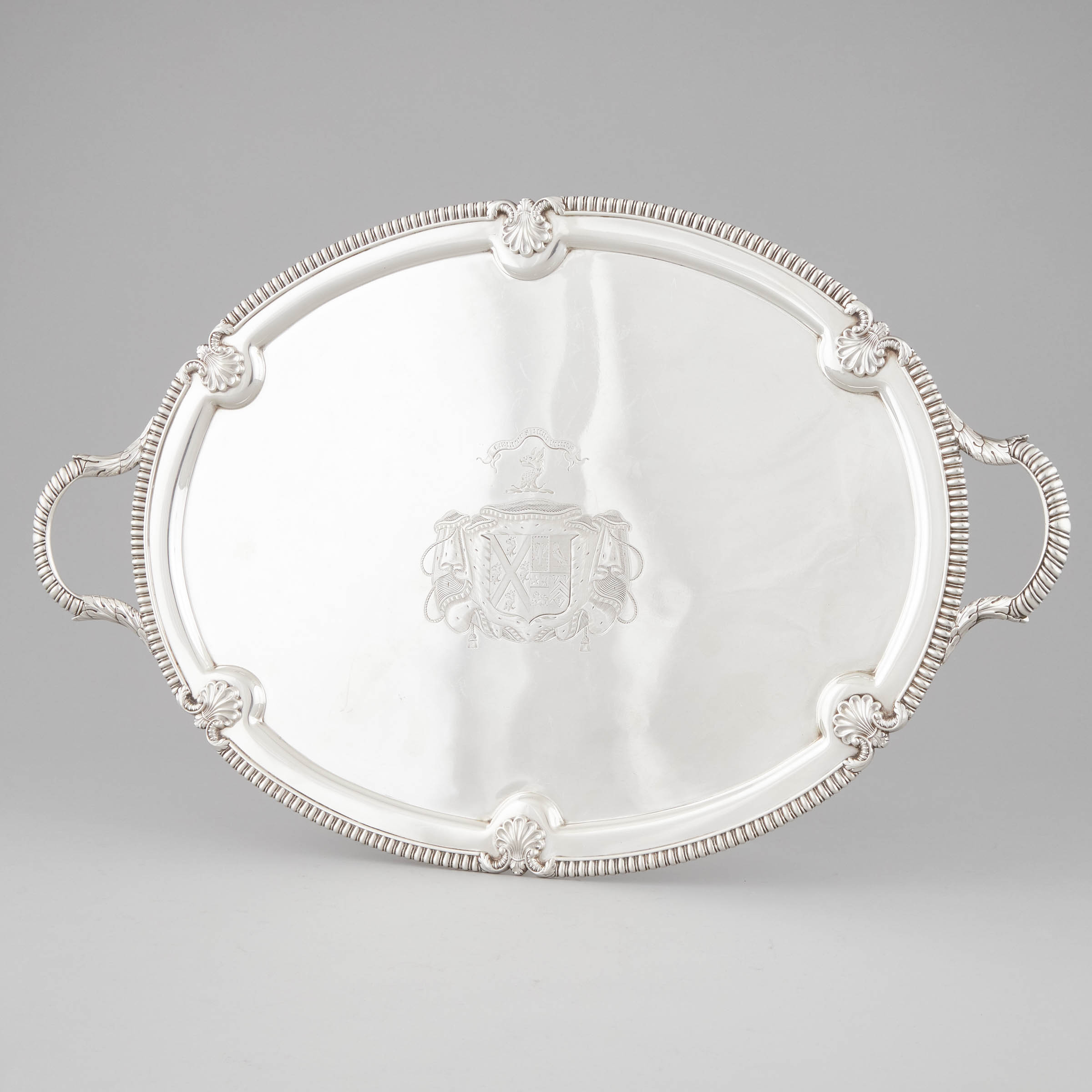 George III Silver Two-Handled Oval