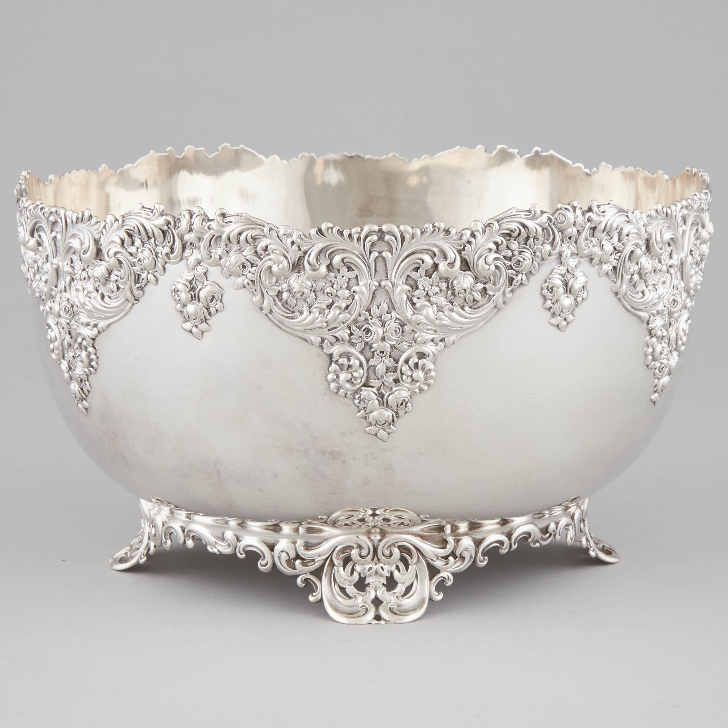 American Silver Footed Bowl, Shreve