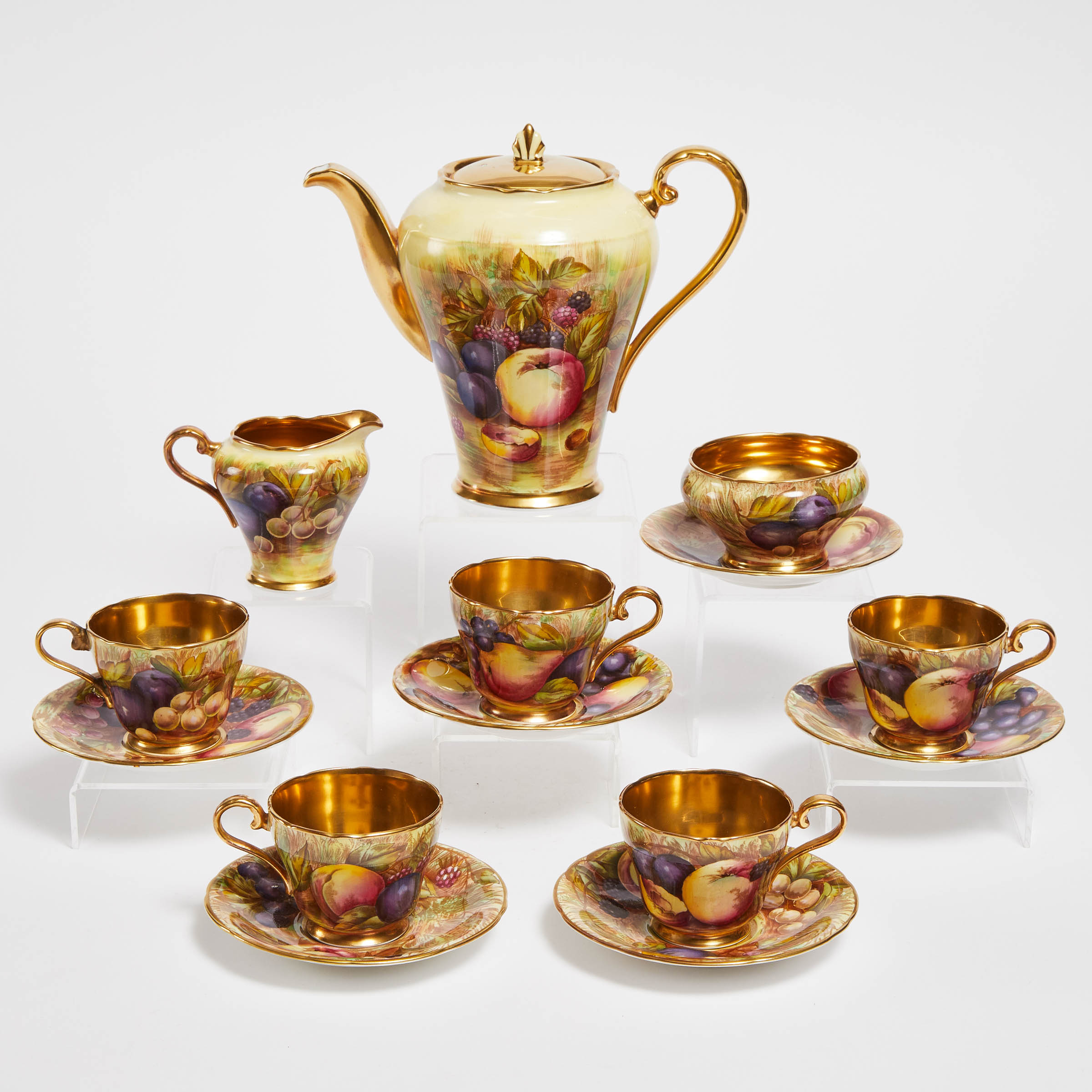 Aynsley 'Orchard Gold' Coffee Service,