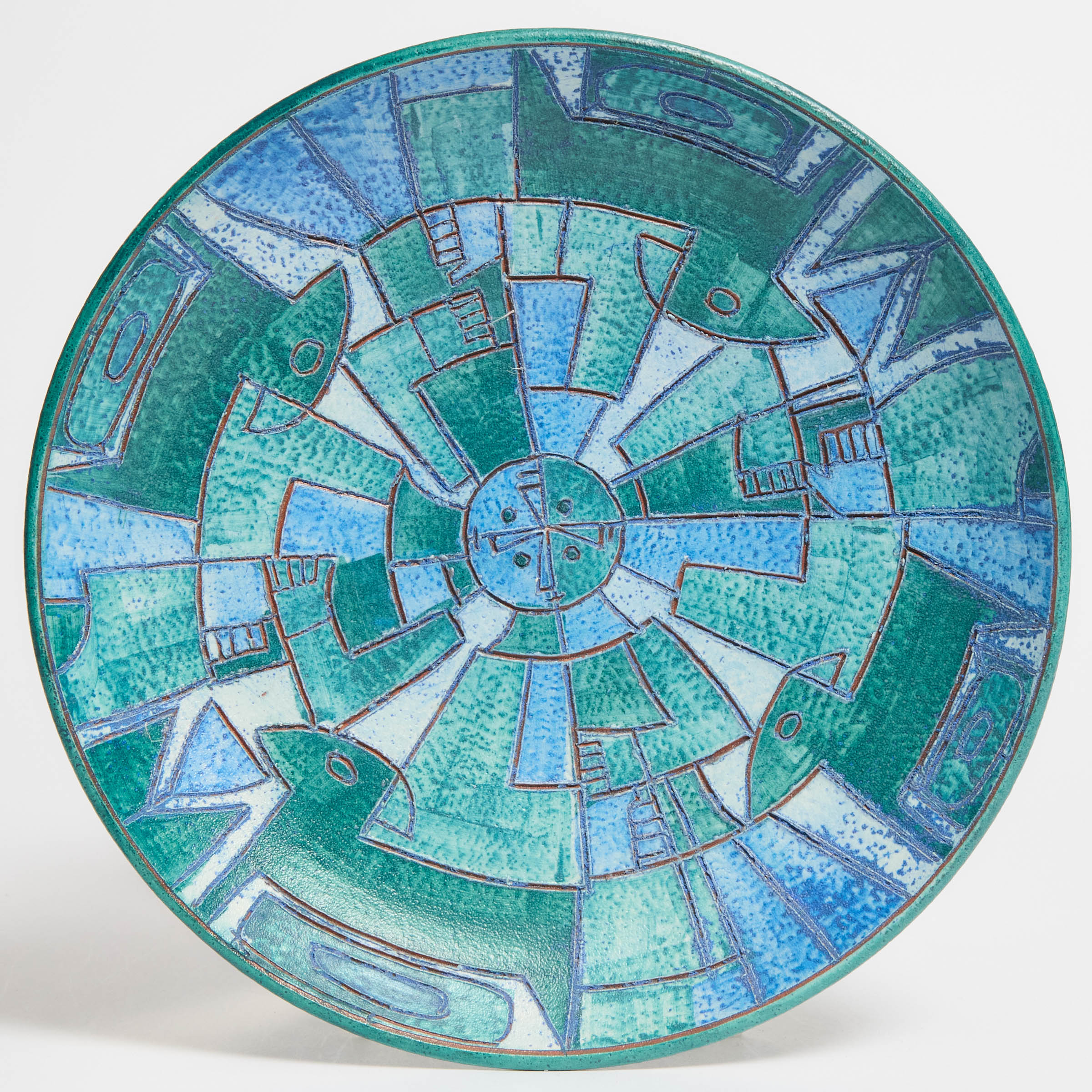 Brooklin Pottery Plate, Theo and