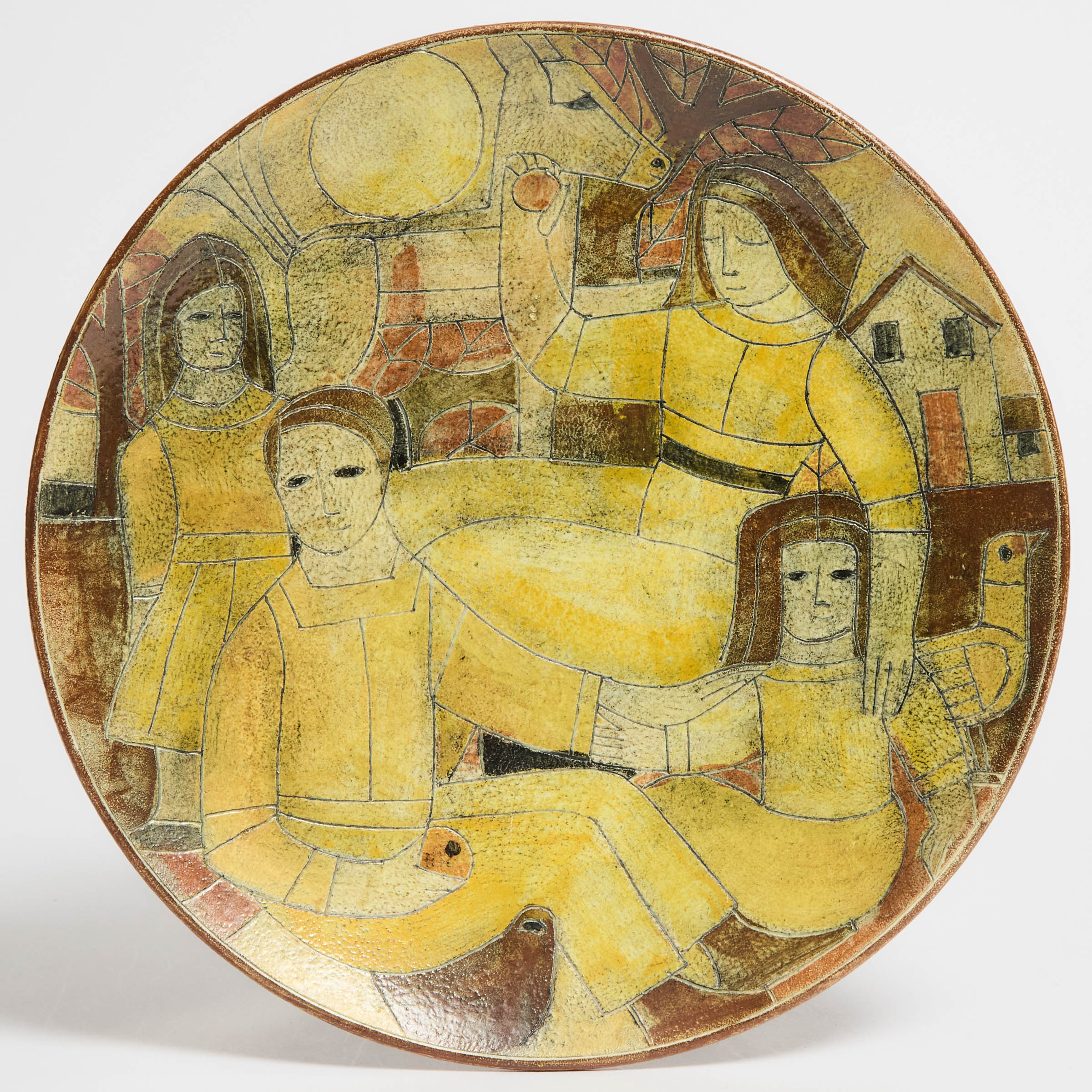 Brooklin Pottery Plate, Theo and Susan