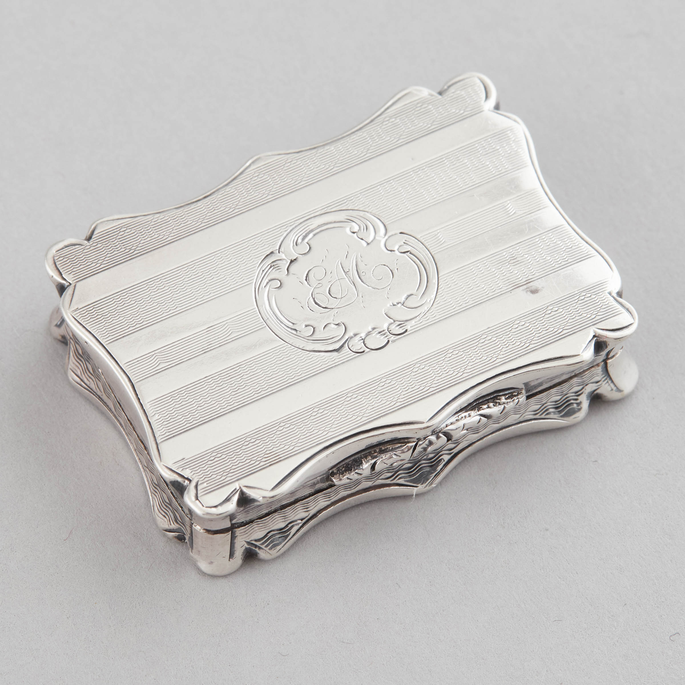 Victorian Silver Shaped Rectangular