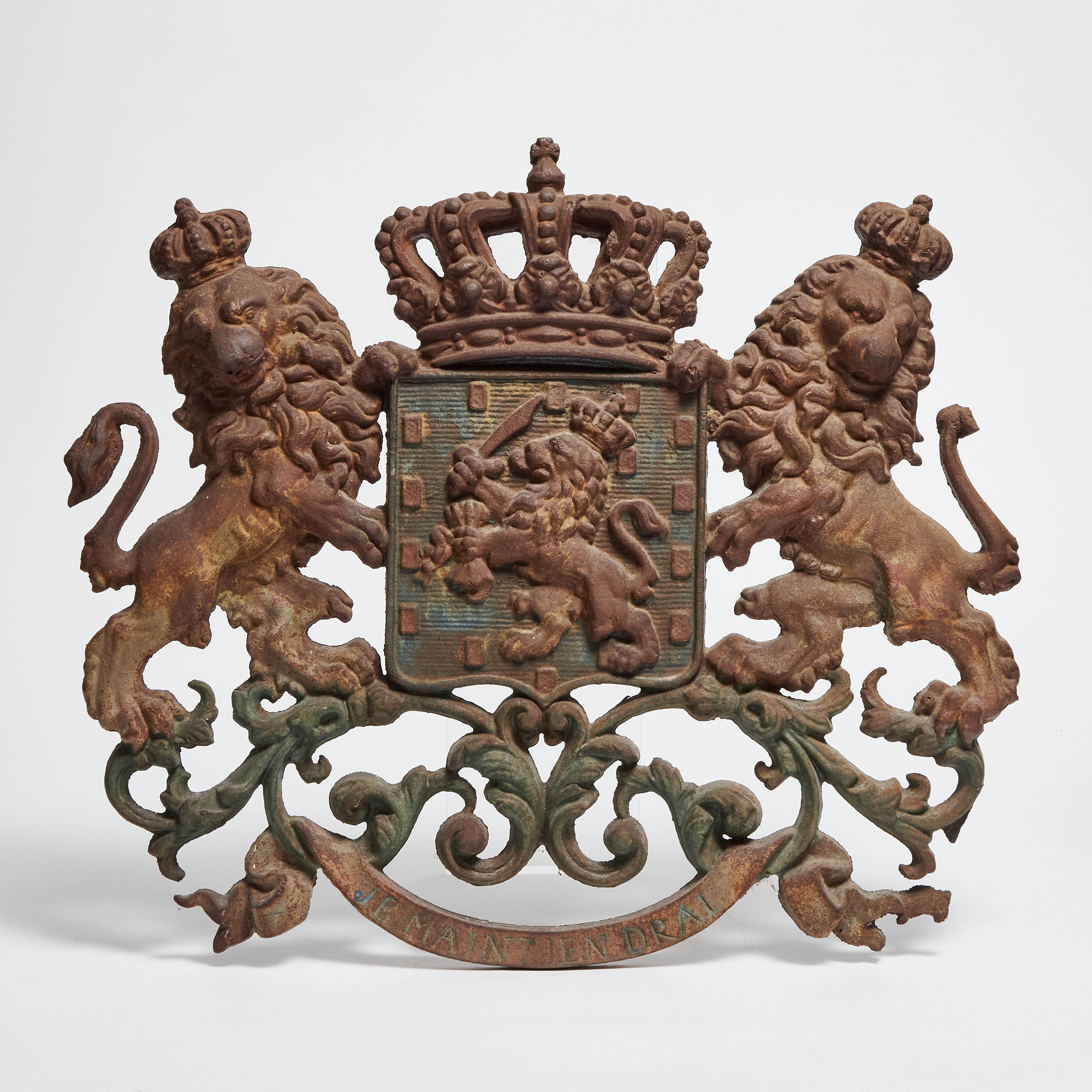 Cast Iron Coat of Arms of The Netherlands,