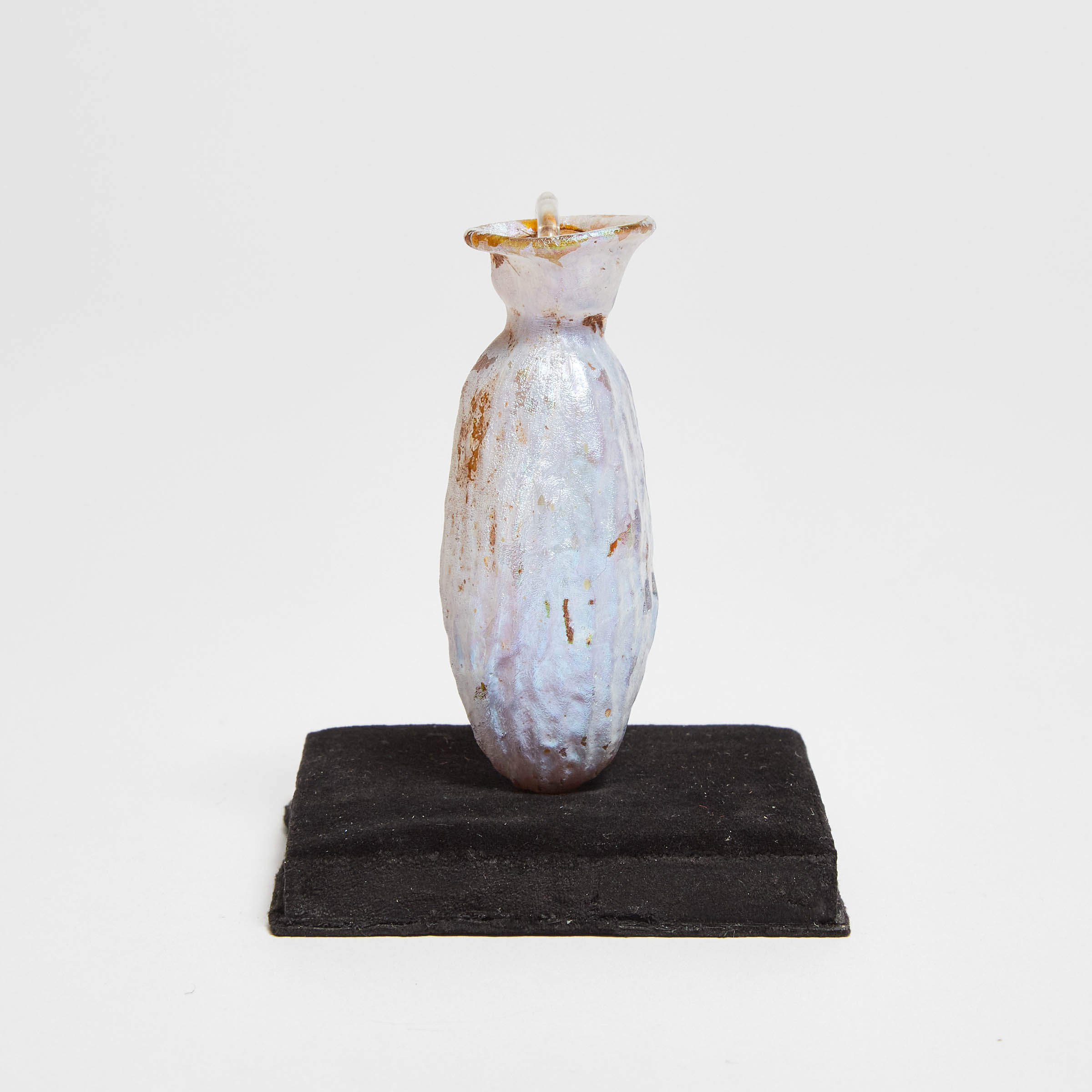 Roman Amber Glass Date Flask, 1st/early