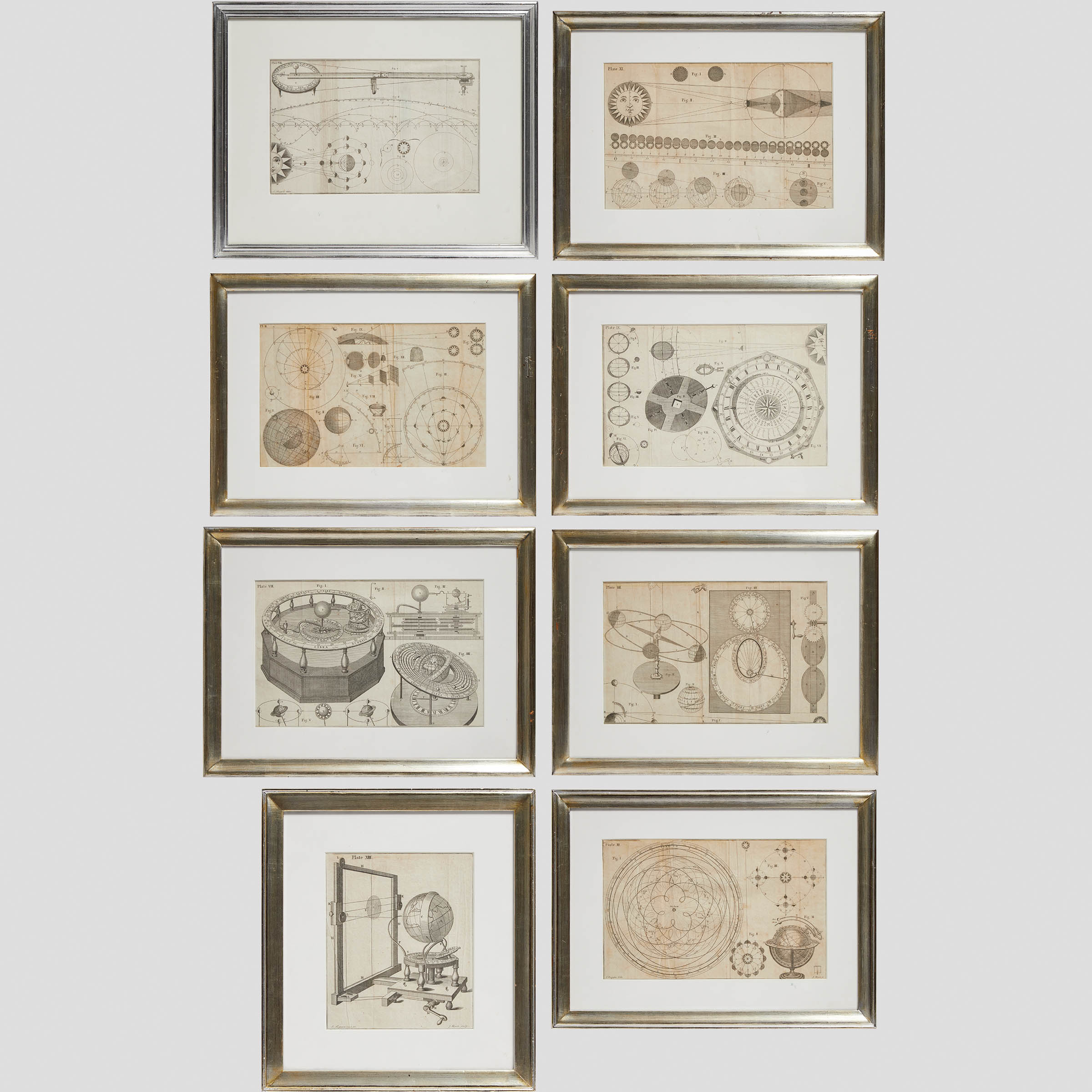 Set of Eight Astronomical Prints