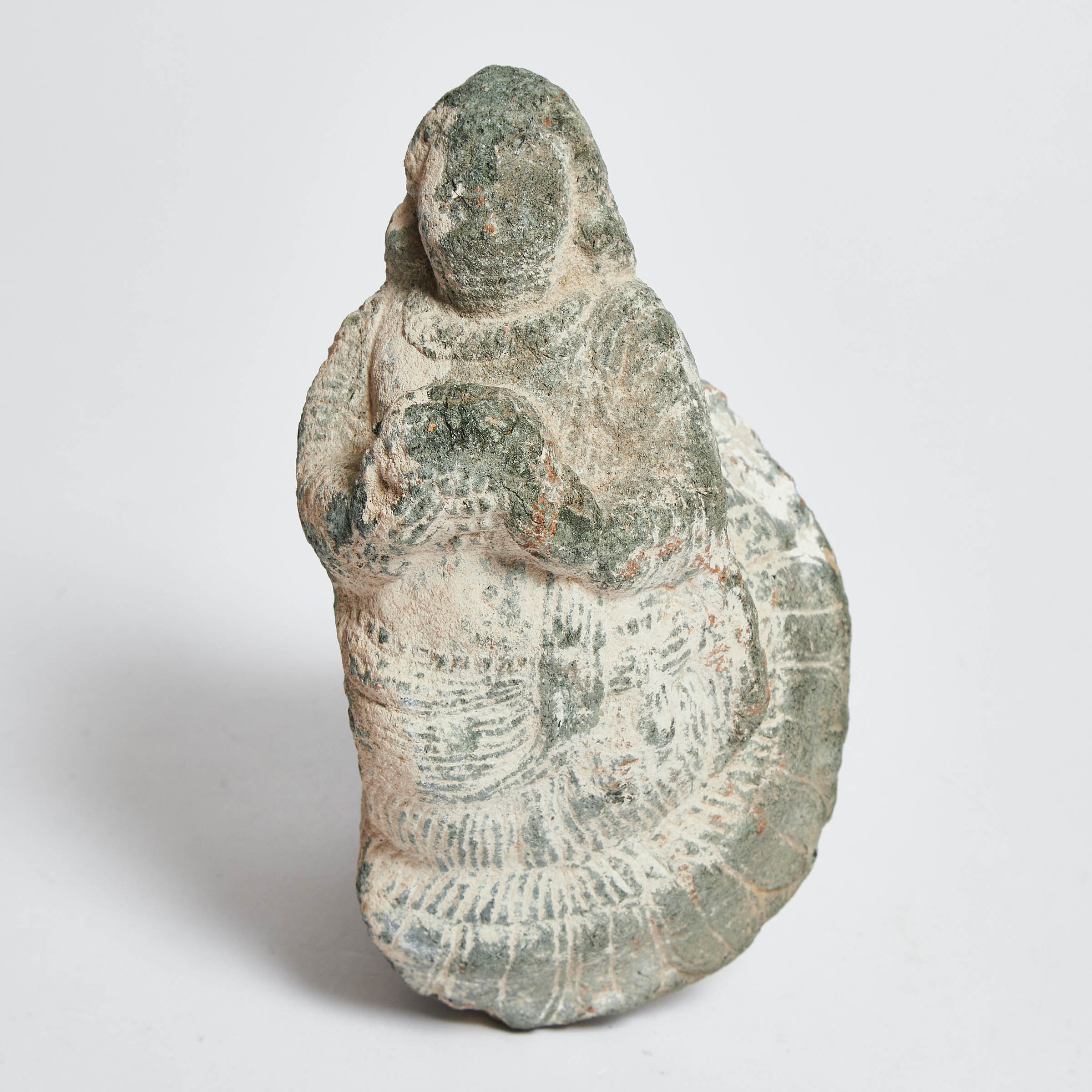 Gandhara Grey Schist Figural Corbel,